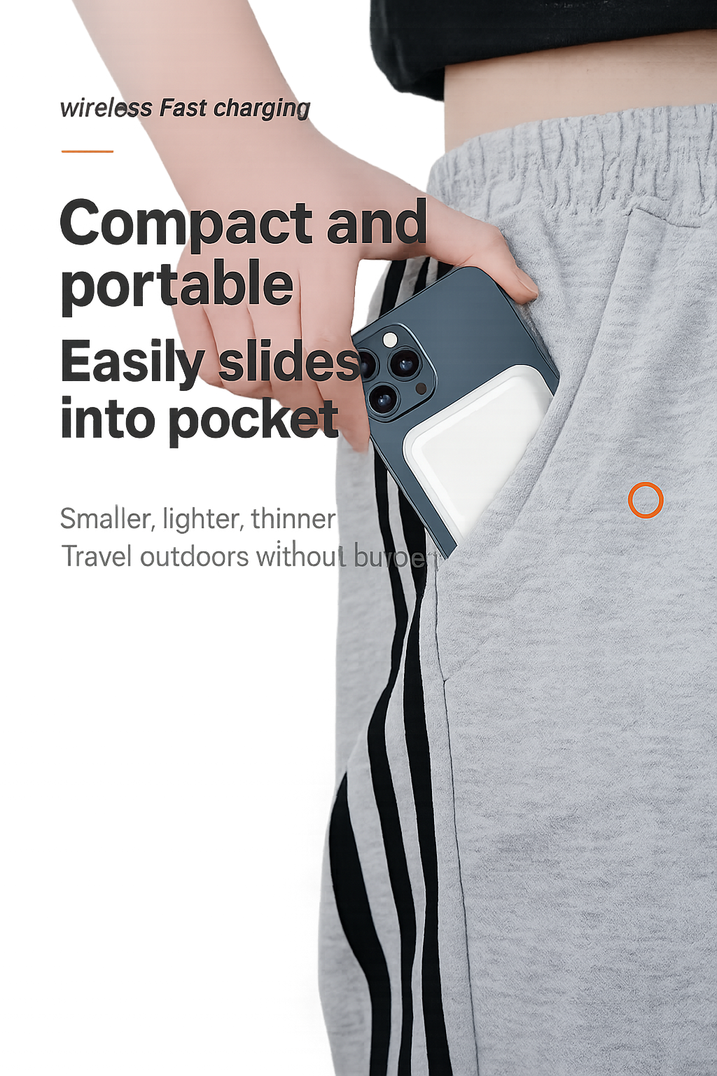 Snap-On 5000mAh MagSafe Charger – Pocket Power Bank
